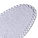 Happystep Cotton Terry Cloth Insoles, Barefoot Shoe Inserts, Sweat Absorption, Odor Control, Moisture-Wicking, Washable and Reusable, Zero Drop Shoe Insoles, 2 Pairs of White (Women Size 7)