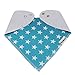 Mittagong Unisex Cotton Baby Bandana Drool Bib with Snaps for Boys Set of 4