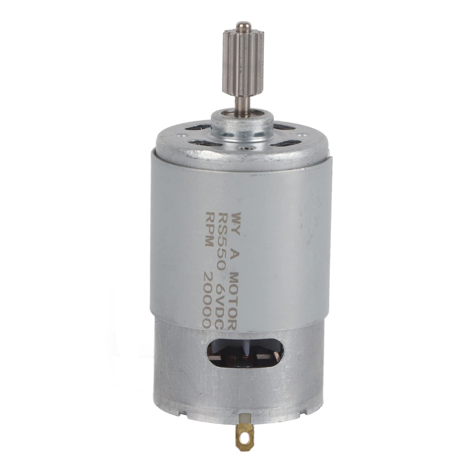 RS550 6V High Speed Micro Motor with Two Tooth Heads for Electric Toy Car Children Motorcycle, 3.1in Total Length(550-20000)