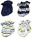 Gerber Baby Boys' 4-Pair Mittens, Safari 0-3 Months