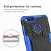 Huawei Mate SE Case, Honor 7X Case,Yiakeng Shock Absorbing Dual Layer Protective Fit Armor Phone Cases Cover Shell for Huawei Honor 7X 5.9 (Blue)
