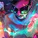 Rainbow Crystal Lenses Steampunk Glasses Chrome Finish Gotchic Welder Goggles