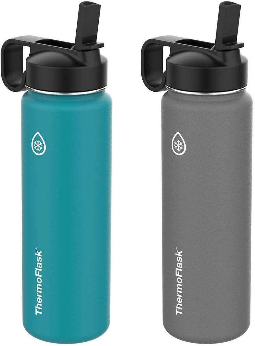 Thermoflask COS1161621GG Gre 24Ounce Double Wall Vacuum Insulated
