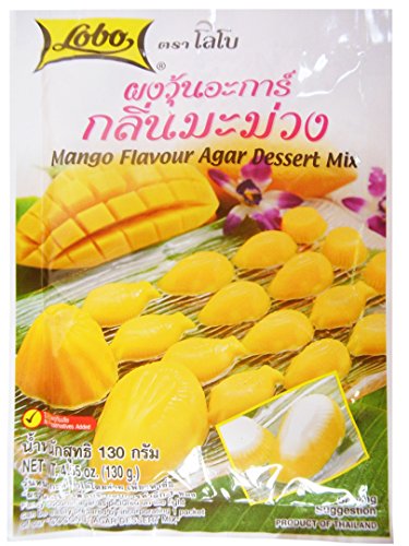 Lobo Mango Flavour Agar Dessert Mix, 130g/4.5 oz - Thumbnail 2