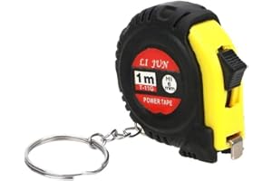 1Pc Small Key Chain Mini Tape Measure Retractable Measuring Tape 1M, Gauging Tools