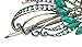 Lovely Vintage Jewelry Crystal Green Peacock Hair Clips - for hair clip Beauty Tools