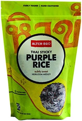 Alter Eco Americas Rice - Thai Sticky Purple - Case of 8 - 16 oz.