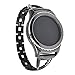 Lwsengme Watch Band for Samsung Gear S3 Classic,S3 Frontier,Steel Bracelet/Strap/Cuff with Quick Release for Womens Width 22mm Watch,Smart Watch (NOT Include Watch Fitness)(22mm-Black-02)