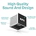 RIF6 RF00062 Sound Cube Small Bluetooth Rechargeable Portable Mini Speaker with up to 12 Hour Playtime Full High Definition Sound & Robust Bass for Smartphones Tablets & Laptops Silver