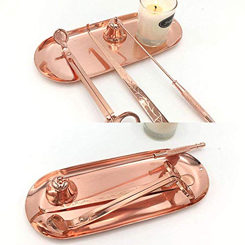 Stainless Steel Jewelry Trays, 9 and 7 Inch Rose Gold Tray for Grids Rings Earrings, Serving Platter, Elegant Home Decorative - Thumbnail 5