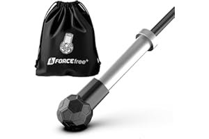 FORCEFREE+ Landmine Attachment for Barbell 2 inch Olympic Bars Natural Rubber T Bar Row Attachment for Press, Row, Rotate, Split Squat Safety Sturdy and Easy to Use with 360° Rotation for Gym Home (Black)