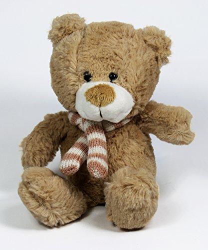 My-goodbuy24 Teddybär Kuscheltier Plüschtier Stofftier Kuschelbär Kleiner Teddy Bär | Größe: 23cm und sehr weich - beige
