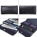 OB OURBAG Women Leather Wallet Clutch Purse Card Holder Ladies Hollow Out Long Wallet Black