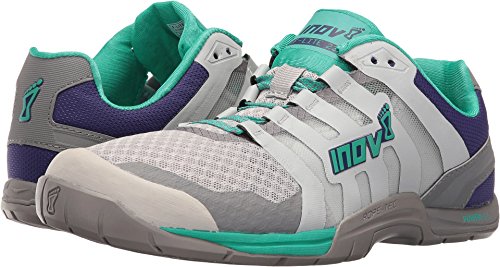 Inov-8 Women's F-Lite 235 V2 Cross-Trainer Shoe, Light Grey/Teal/Purple, 6.5 E US
