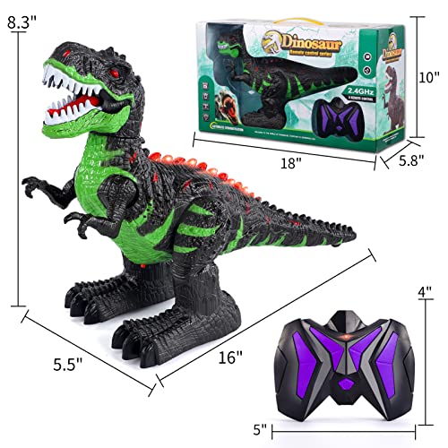 Bennol Remote Control Dinosaur Toys, Electronic Walking Robot Dinosaur
