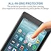 All-New Fire 7 Screen Protector, [2-Pack] Cubevit Tempered Glass Screen Protector for All-New Amazon Fire 7 Tablet 7 Inch (7th Generation,2017 Release Only),Bubble Free/9H Glass Screen for Fire 7 2017