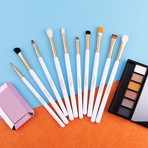 image for Docolor 10 Pcs Makeup Brush Set Professional Eye Makeup Brushes For Ey