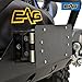 EAG Black License Plate Mount Bracket Universal for Roller Fairlead