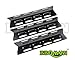 BBQMANN JC071(3-pack) Universal Porcelain Steel Heat Plate /Heat Shield for Select Gas Grill Models By Kenmore, Master Forge and Others(16 1/8