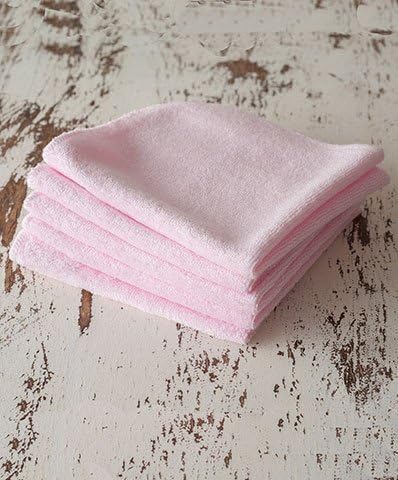 Bamboosa Premium 7pack Pale PinkBaby Washcloth Made in US