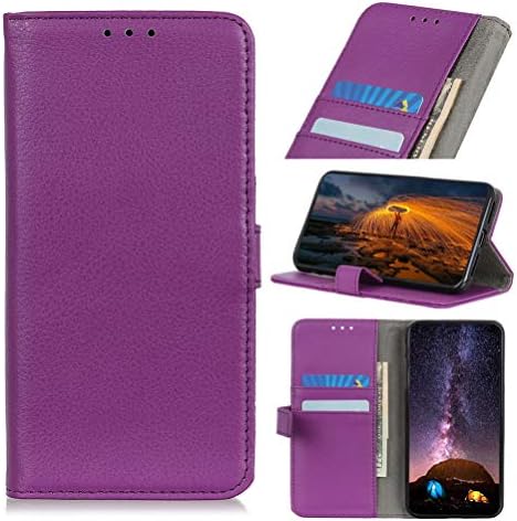 Torubia Case Compatible with Alcatel 1S 2019 Wallet Leather Case with Protective Durable Leather case Shell Folio flip Cell Phone Cover Bag with Card Slots,Cash Pocket,Purple