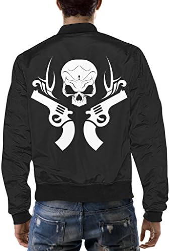 teesorange Guns Skull Men's Bomber Jacket