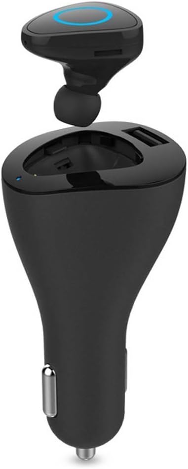 Bluetooth Earbuds Car Charger AnnBully Mini Wireless V4.1 Bluetooth headset with USB Car Adapter Hands-free 2 in 1 kit Stereo Earphone with Mic Hands-Free Calls for iPhone, iPad ,Macbook Air,Surface Pro4,Laptop,Samsung Galaxy,Huawei, LG ,HTC and Most of the other Smartphones and Tablets Black