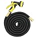 IBeaty 50ft Expanding Hose, Upgraded Strongest Expandable Garden Hose Double Latex Core Extra Strength Fabric and Solid Brass Connector with 9-Pattern Spray Nozzle (50FT, Black)