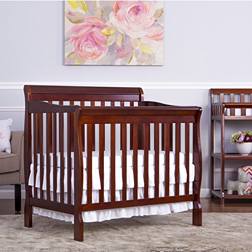 Dream On Me 4 in 1 Aden Convertible Mini Crib, Espresso
