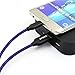 OKRAY Micro USB Charger, 3 Pack 6ft/1.8M Nylon Braided High Speed Data Charging Cable Charge Cord Compatible for Android, Samsung Galaxy S6/S7, Nexus, HTC, LG, Tablets and More (Black Blue Gold)