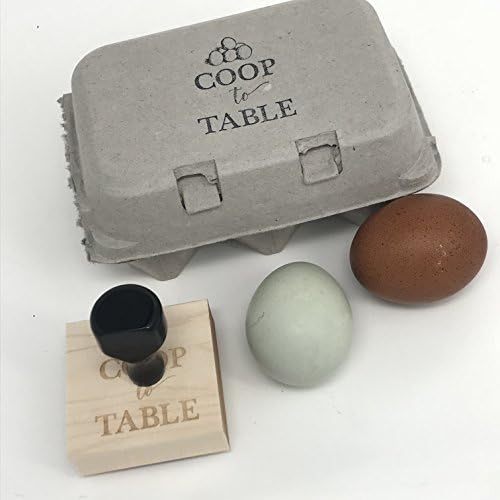 Coop to Table, Coop to Table Stamp, Egg Carton Stamp, Fresh Egg Packaging, Chicken Egg Stamp, Coop