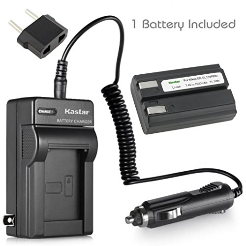 Kastar EN-EL1 Battery and Charger Kit Replacement for ENEL1, Minota NP-800 and Cooipix 4300 4500 4800 5400 5700 775 8700 880 885 995 CoolpixE880 and Konica Minota DG-5W Dimage A200 Cameras