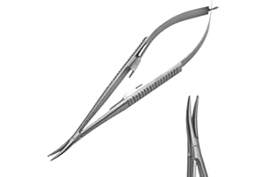 ARTMAN INSTRUMENTS Castroviejo Micro Needle Holder Driver 5.5" Curved | Suture Holding Forceps | Surgical, Dental, and Micro Suturing Precision Instrument | Stainless Steel
