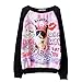 ETOSELL Women Harajuku Style Cosmic Print Sweater Long Sleeve Pullover Tracksuit
