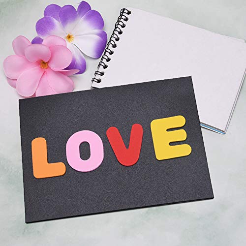 Livder 200 Pieces EVA Self Adhesive Foam Letter Alphabet Stickers for