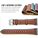 Oitom Leather Bands Compatible Fitbit Charge 3 /Charge 3 SE Band Women Men Small Large,Premium Leather Replacement Band Wrist Accessories Straps(Brown)