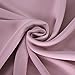 Deconovo Solid Color Rod Pocket Curtain Tie Up Curtains Small Window Curtains for Kids Room Pink Lavender 46W x 63L One Drape
