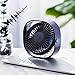 hopeme 4'' Desk Personal Fan with 3.8ft USB Cable, 3 Speeds and 360° Rotatable Vertically Blue Color Mini Small Fan, Quiet Operation and Strong Wind,Suitable for Office Home(Blue Color)