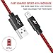YOUNGFORCES Charger 3FT Nylon Braided Cord USB Charging Cable for iPhone 7/7 Plus/6/6s/6 Plus/6s Plus/5/5c/5s/SE,iPad iPod Nano iPod Touch(Red and Black)