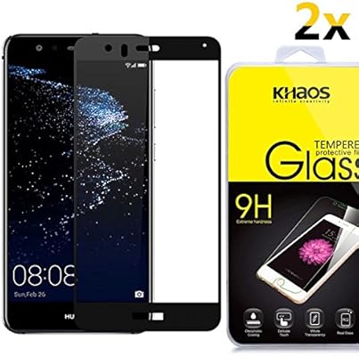 Amazon Com 2 Pack Screen Protector For Huawei P10 Lite Huawei Nova Screen Protector Glass Khaos Full Cover Tempered Glass For Huawei P10 Lite Huawei Nova