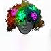 Fun Central AD152, 1 Pc Rainbow Colored LED Light Up Wig, Afro Wig, Afro Curly Hair, Cosplay Wig, Rainbow Wigs for Kids