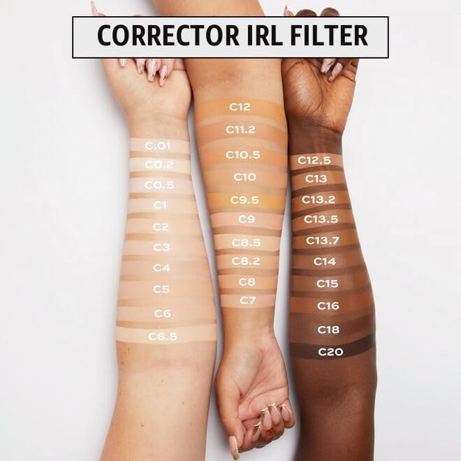 Makeup Revolution, Corrector IRL Filter Finish, Cobertura de Media a Total, C7, 6g