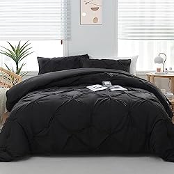 DOWNCOOL King Comforter Set - Black Comforter King