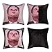 Merrycolor The Office Throw Pillow Cover Dwight Schrute Mask Sequin Pillowcase Mermaid Decorative Cushion Cover Funny Gag Gifts 16 X 16 Inch