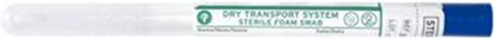 Puritan Medical Product 25-1506 1PF BT Dry Tube, Foam Tip, Regular, Plastic HDL, PK 100