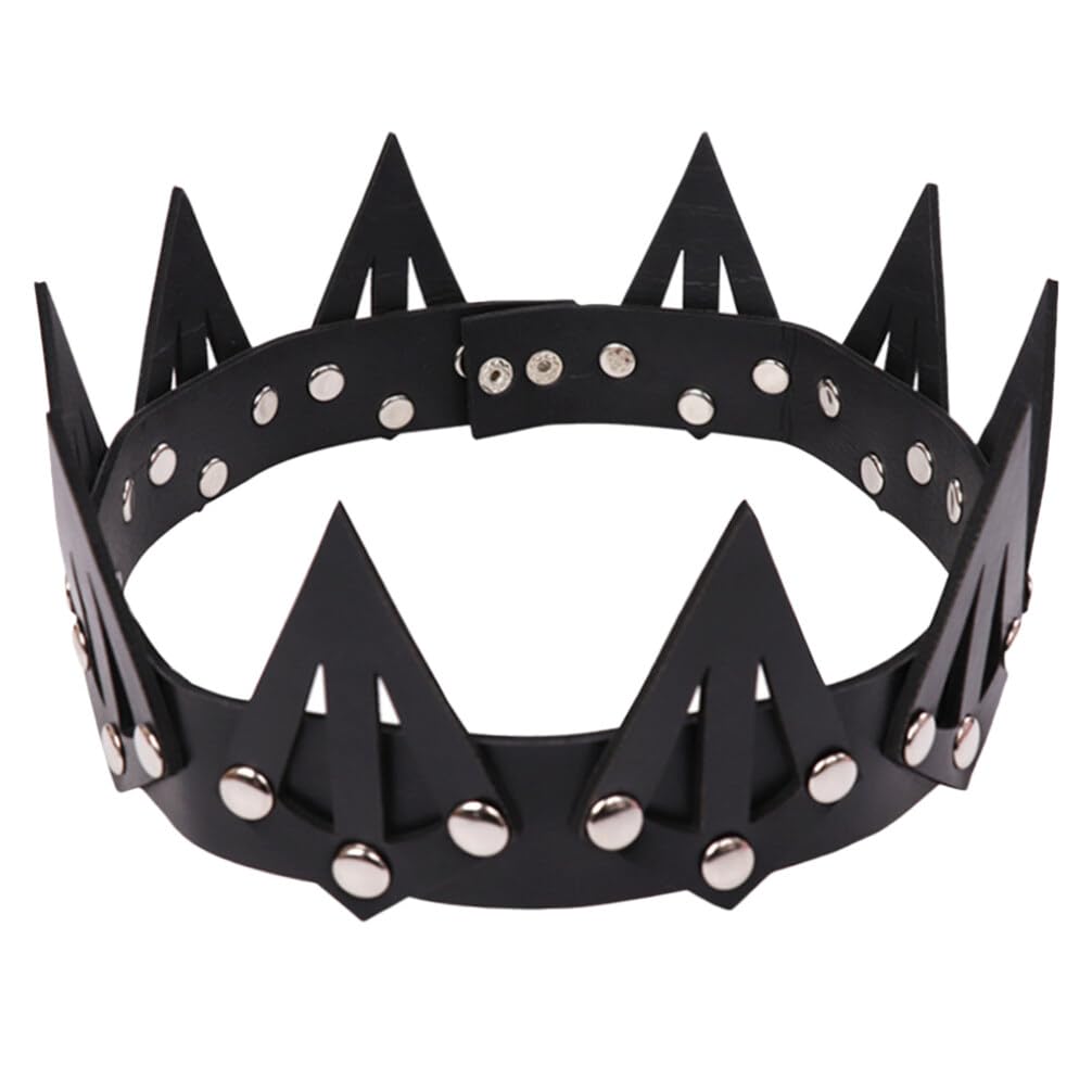 Queen 's Crown Black Head Band Hair Bands for Women Head Band for Men Black Tiara Gothic Headpiece Halloween Headpiece Cosplay Headband Company Reward Black Crown
