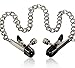 Dress Accessories Two Flat Clamps Chain and Free Jewelry Bag