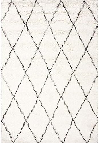 nuLOOM Moroccan Plush Shag Rug, 4' x 6', Ivory