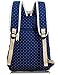 Backpack for girls, Cute Polka Dot School Backpack Kids Book Bag Laptop Daypack Haversack by Leaper (Dark Blue)