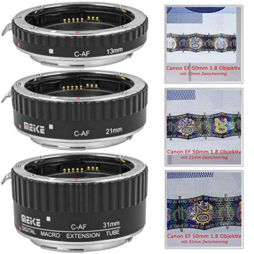 Allonge Automatique infrarotauslöser pour macrophotographie Compatible avec Canon EF/EF-s, 31, 21 mm & 13 mm